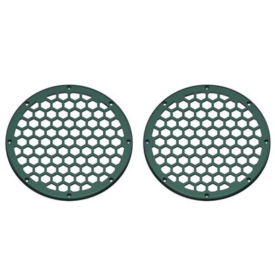 Advanblack x XBS Color Matched 2PCS Covers HEX 8'' Speaker Grills Fit for Harley Touring Saddlebag Lids Tour Trunk Pack Lid(Snake Venom)