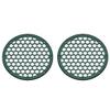 Advanblack x XBS Color Matched 2PCS Covers HEX 8'' Speaker Grills Fit for Harley Touring Saddlebag Lids Tour Trunk Pack Lid(Snake Venom) view 1