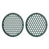 Advanblack x XBS Color Matched 2PCS Covers HEX 8'' Speaker Grills Fit for Harley Touring Saddlebag Lids Tour Trunk Pack Lid(Snake Venom) view 3