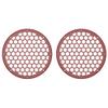 Advanblack x XBS Color Matched 2PCS Covers HEX 8'' Speaker Grills Fit for Harley Touring Saddlebag Lids Tour Trunk Pack Lid with 8 inch Speakers (Red Hot Sunglo) view 2