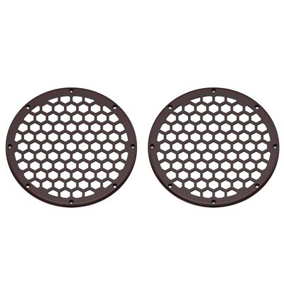 Advanblack US Stock x XBS Color Matched 2PCS Covers HEX 8'' Speaker Grills Fit for Harley Touring Saddlebag Lids Tour Trunk Pack Lid with 8 inch Speakers (Billiard Burgundy)