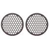 Advanblack US Stock x XBS Color Matched 2PCS Covers HEX 8'' Speaker Grills Fit for Harley Touring Saddlebag Lids Tour Trunk Pack Lid with 8 inch Speakers (Billiard Burgundy) view 2