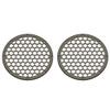 Advanblack US Stock x XBS Color Matched 2PCS Covers HEX 8'' Speaker Grills Fit for Harley Touring Saddlebag Lids Tour Trunk Pack Lid with 8 inch Speakers (River Rock Gray(Glossy)) view 1