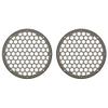 Advanblack US Stock x XBS Color Matched 2PCS Covers HEX 8'' Speaker Grills Fit for Harley Touring Saddlebag Lids Tour Trunk Pack Lid with 8 inch Speakers (River Rock Gray(Glossy)) view 2