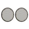 Advanblack US Stock x XBS Color Matched 2PCS Covers HEX 8'' Speaker Grills Fit for Harley Touring Saddlebag Lids Tour Trunk Pack Lid with 8 inch Speakers (River Rock Gray(Glossy)) view 3