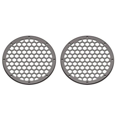 Advanblack x XBS Color Matched 2PCS Covers HEX 8'' Speaker Grills Fit for Harley Touring Saddlebag Lids Tour Trunk Pack Lid with 8 inch Speakers (Sumatra Brown)