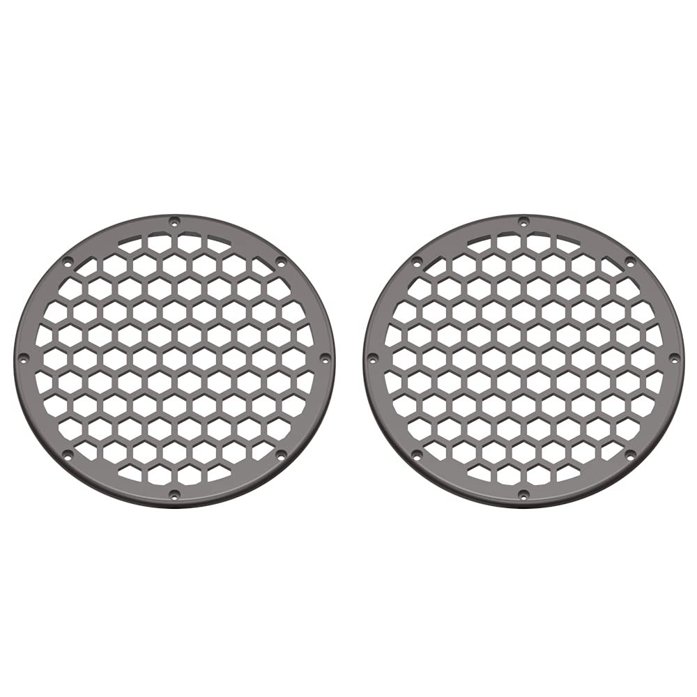 Advanblack x XBS Color Matched 2PCS Covers HEX 8'' Speaker Grills Fit for Harley Touring Saddlebag Lids Tour Trunk Pack Lid with 8 inch Speakers (Sumatra Brown)