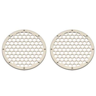 Advanblack x XBS Color Matched 2PCS Covers HEX 8'' Speaker Grills Fit for Harley Touring Saddlebag Lids Tour Trunk Pack Lid with 8 inch Speakers (Morocco Gold Pearl)