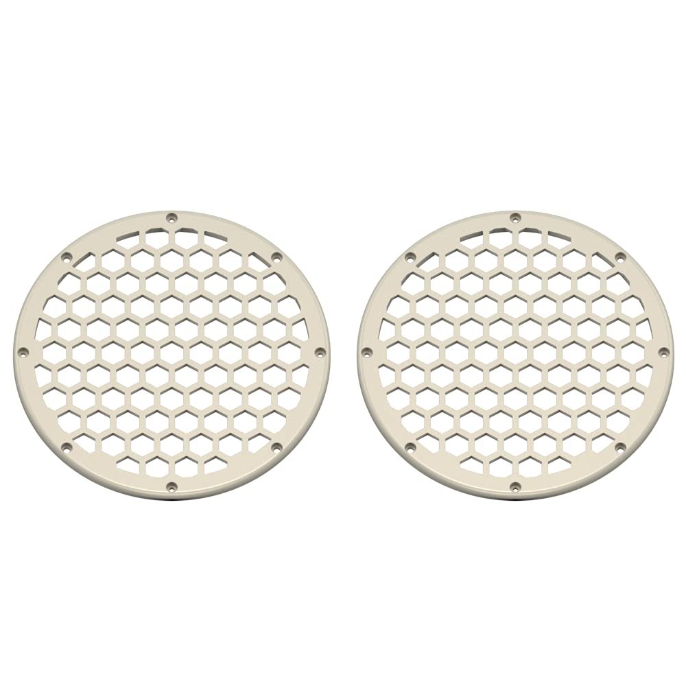 Advanblack x XBS Color Matched 2PCS Covers HEX 8'' Speaker Grills Fit for Harley Touring Saddlebag Lids Tour Trunk Pack Lid with 8 inch Speakers (Morocco Gold Pearl)