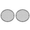 Advanblack US Stock x XBS Color Matched 2PCS Covers HEX 8'' Speaker Grills Fit for Harley Touring Saddlebag Lids Tour Trunk Pack Lid with 8 inch Speakers (Charcoal Pearl) view 1