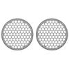 Advanblack US Stock x XBS Color Matched 2PCS Covers HEX 8'' Speaker Grills Fit for Harley Touring Saddlebag Lids Tour Trunk Pack Lid with 8 inch Speakers (Charcoal Pearl) view 2