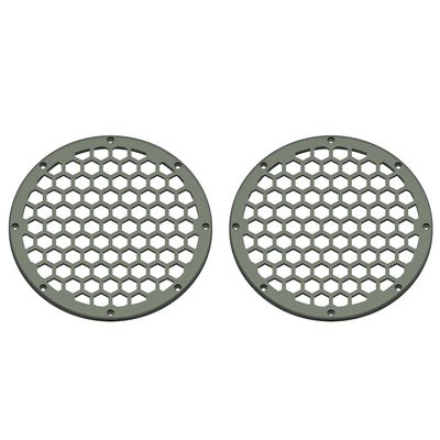 Advanblack x XBS Color Matched 2PCS Covers HEX 8'' Speaker Grills Fit for Harley Touring Saddlebag Lids Tour Trunk Pack Lid with 8 inch Speakers (Dead Wood Green Denim)