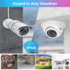 ZOSI 4K 8CH PoE Security Camera System, 8 Ports 16CH 8MP NVR Recorder with 2TB HDD, 8pcs Weatherproof 5MP Outdoor Indoor Home Surveillance IP Cameras, Night Vision, Motion Alert, for 24/7 Recording view 4