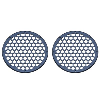 Advanblack x XBS Color Matched 2PCS Covers HEX 8'' Speaker Grills Fit for Harley Touring Saddlebag Lids Tour Trunk Pack Lid with 8 inch Speakers (Midnight Blue)