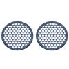 Advanblack x XBS Color Matched 2PCS Covers HEX 8'' Speaker Grills Fit for Harley Touring Saddlebag Lids Tour Trunk Pack Lid with 8 inch Speakers (Midnight Blue) view 1