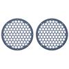 Advanblack x XBS Color Matched 2PCS Covers HEX 8'' Speaker Grills Fit for Harley Touring Saddlebag Lids Tour Trunk Pack Lid with 8 inch Speakers (Midnight Blue) view 2