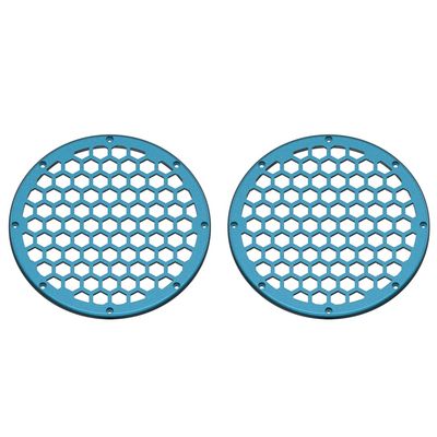 Advanblack x XBS Color Matched 2PCS Covers HEX 8'' Speaker Grills Fit for Harley Touring Saddlebag Lids Tour Trunk Pack Lid with 8 inch Speakers (Tahitian Teal)