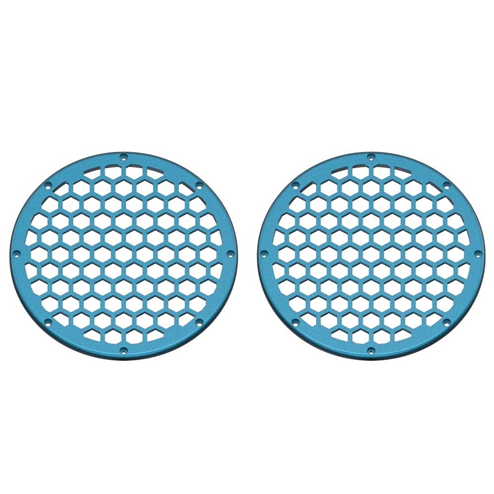Advanblack x XBS Color Matched 2PCS Covers HEX 8'' Speaker Grills Fit for Harley Touring Saddlebag Lids Tour Trunk Pack Lid with 8 inch Speakers (Tahitian Teal)