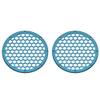 Advanblack x XBS Color Matched 2PCS Covers HEX 8'' Speaker Grills Fit for Harley Touring Saddlebag Lids Tour Trunk Pack Lid with 8 inch Speakers (Tahitian Teal) view 1