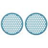 Advanblack x XBS Color Matched 2PCS Covers HEX 8'' Speaker Grills Fit for Harley Touring Saddlebag Lids Tour Trunk Pack Lid with 8 inch Speakers (Tahitian Teal) view 2