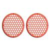 Advanblack x XBS Color Matched 2PCS Covers HEX 8'' Speaker Grills Fit for Harley Touring Saddlebag Lids Tour Trunk Pack Lid with 8 inch Speakers (Orange Lava) view 3