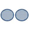 Advanblack x XBS Color Matched 2PCS Covers HEX 8'' Speaker Grills Fit for Harley Touring Saddlebag Lids Tour Trunk Pack Lid with 8 inch Speakers (Dark Blue Pearl) view 1