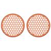 Advanblack x XBS (Scorched Orange) 2PCS Covers HEX 8'' Speaker Grills Fit for Harley Touring Saddlebag Lids Tour Trunk Pack Lid with 8 inch Speakers view 2