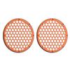 Advanblack x XBS (Scorched Orange) 2PCS Covers HEX 8'' Speaker Grills Fit for Harley Touring Saddlebag Lids Tour Trunk Pack Lid with 8 inch Speakers view 3