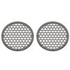 Advanblack US Stock Silver Flux HEX 8'' Speaker Grills Fit for Harley Touring Saddlebag Lids Tour Trunk Pack Lid with 8 inch Speakers view 1