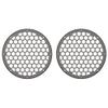 Advanblack US Stock Silver Flux HEX 8'' Speaker Grills Fit for Harley Touring Saddlebag Lids Tour Trunk Pack Lid with 8 inch Speakers view 2