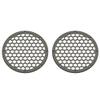 Advanblack US Stock x XBS Color Matched 2PCS Covers HEX 8'' Speaker Grills Fit for Harley Touring Saddlebag Lids Tour Trunk Pack Lid with 8 inch Speakers (Industrial Gray Denim) view 1