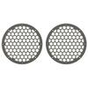 Advanblack US Stock x XBS Color Matched 2PCS Covers HEX 8'' Speaker Grills Fit for Harley Touring Saddlebag Lids Tour Trunk Pack Lid with 8 inch Speakers (Industrial Gray Denim) view 2