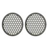 Advanblack US Stock x XBS Color Matched 2PCS Covers HEX 8'' Speaker Grills Fit for Harley Touring Saddlebag Lids Tour Trunk Pack Lid with 8 inch Speakers (Industrial Gray Denim) view 3