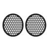 Advanblack US Stock x XBS Color Matched 2PCS Covers HEX 8'' Speaker Grills Fit for Harley Touring Saddlebag Lids Tour Trunk Pack Lid with 8 inch Speakers (Industrial Gray Denim) view 4