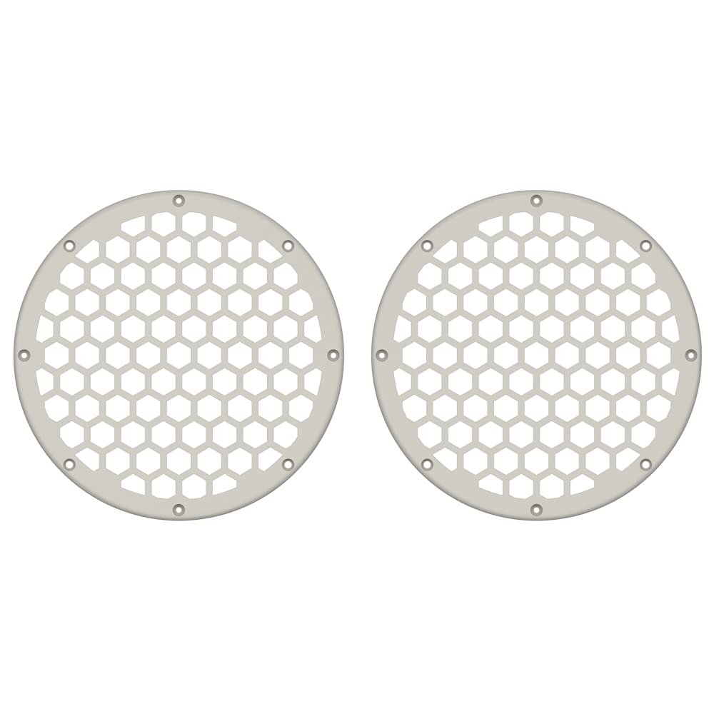 Advanblack x XBS Color Matched 2PCS Covers HEX 8'' Speaker Grills Fit for Harley Touring Saddlebag Lids Tour Trunk Pack Lid with 8 inch Speakers (Bonneville Salt Denim)
