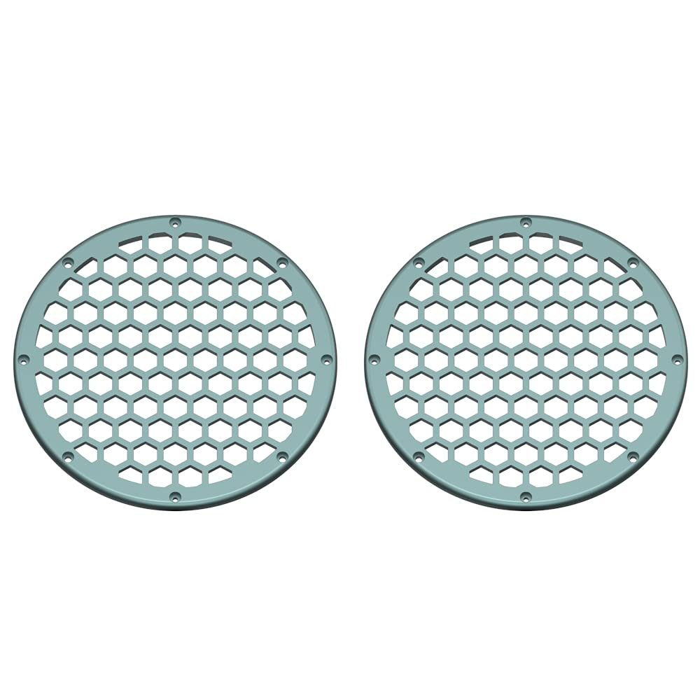 Advanblack x XBS Color Matched 2PCS Covers HEX 8'' Speaker Grills Fit for Harley Touring Saddlebag Lids Tour Trunk Pack Lid with 8 inch Speakers (Spruce)