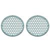 Advanblack x XBS Color Matched 2PCS Covers HEX 8'' Speaker Grills Fit for Harley Touring Saddlebag Lids Tour Trunk Pack Lid with 8 inch Speakers (Spruce) view 1