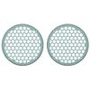 Advanblack x XBS Color Matched 2PCS Covers HEX 8'' Speaker Grills Fit for Harley Touring Saddlebag Lids Tour Trunk Pack Lid with 8 inch Speakers (Spruce) view 2