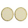 Advanblack x XBS Color Matched 2PCS Covers HEX 8'' Speaker Grills Fit for Harley Touring Saddlebag Lids Tour Trunk Pack Lid with 8 inch Speakers (Olive Gold) view 3