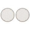 Advanblack x XBS Color Matched 2PCS Covers HEX 8'' Speaker Grills Fit for Harley Touring Saddlebag Lids Tour Trunk Pack Lid with 8 inch Speakers (Silver Fortune) view 2