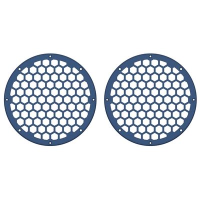 Advanblack x XBS Color Matched 2PCS Covers HEX 8'' Speaker Grills Fit for Harley Touring Saddlebag Lids Tour Trunk Pack Lid with 8 inch Speakers (Legend Blue Denim)