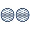 Advanblack x XBS Color Matched 2PCS Covers HEX 8'' Speaker Grills Fit for Harley Touring Saddlebag Lids Tour Trunk Pack Lid with 8 inch Speakers (Legend Blue Denim) view 1