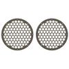 Advanblack x XBS (River Rock Gray Denim) 2PCS Covers HEX 8'' Speaker Grills Fit for Harley Touring Saddlebag Lids Tour Trunk Pack Lid with 8 inch Speakers view 2