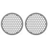 Advanblack US Stock x XBS Color Matched 2PCS Covers HEX 8'' Speaker Grills Fit for Harley Touring Saddlebag Lids Tour Trunk Pack Lid with 8 inch Speakers (Charcoal Denim) view 2