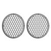 Advanblack US Stock x XBS Color Matched 2PCS Covers HEX 8'' Speaker Grills Fit for Harley Touring Saddlebag Lids Tour Trunk Pack Lid with 8 inch Speakers (Charcoal Denim) view 3