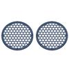 Advanblack US Stock x XBS Color Matched 2PCS Covers HEX 8'' Speaker Grills Fit for Harley Touring Saddlebag Lids Tour Trunk Pack Lid with 8 inch Speakers (Billiard Blue) view 1