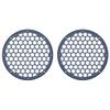 Advanblack US Stock x XBS Color Matched 2PCS Covers HEX 8'' Speaker Grills Fit for Harley Touring Saddlebag Lids Tour Trunk Pack Lid with 8 inch Speakers (Billiard Blue) view 2