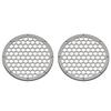 Advanblack x XBS Color Matched 2PCS Covers HEX 8'' Speaker Grills Fit for Harley Touring Saddlebag Lids Tour Trunk Pack Lid with 8 inch Speakers (Pewter Pearl) view 1