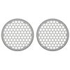Advanblack x XBS Color Matched 2PCS Covers HEX 8'' Speaker Grills Fit for Harley Touring Saddlebag Lids Tour Trunk Pack Lid with 8 inch Speakers (Pewter Pearl) view 2