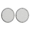 Advanblack x XBS Color Matched 2PCS Covers HEX 8'' Speaker Grills Fit for Harley Touring Saddlebag Lids Tour Trunk Pack Lid with 8 inch Speakers (Pewter Pearl) view 3